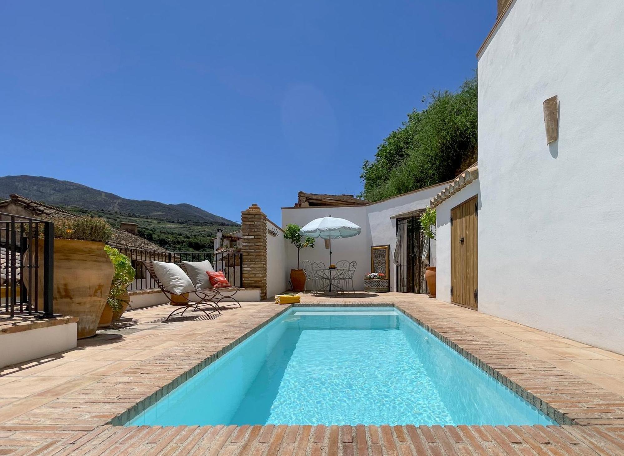 Stunning Spanish White Village Home Private Pool Stunning Views Saleres Esterno foto