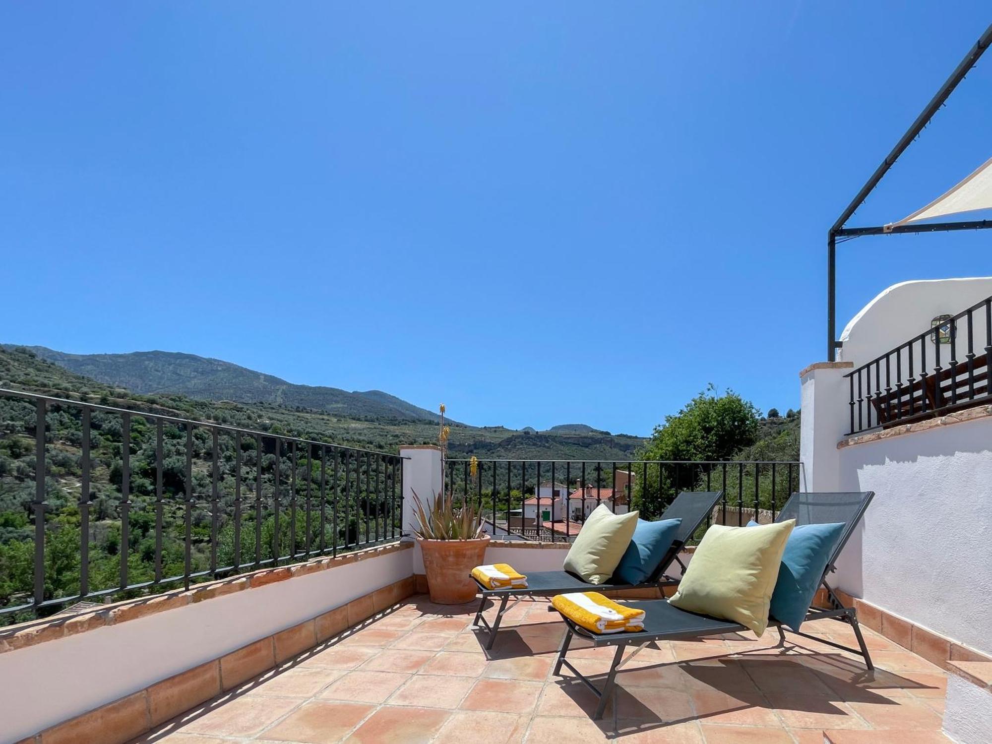 Stunning Spanish White Village Home Private Pool Stunning Views Saleres Esterno foto